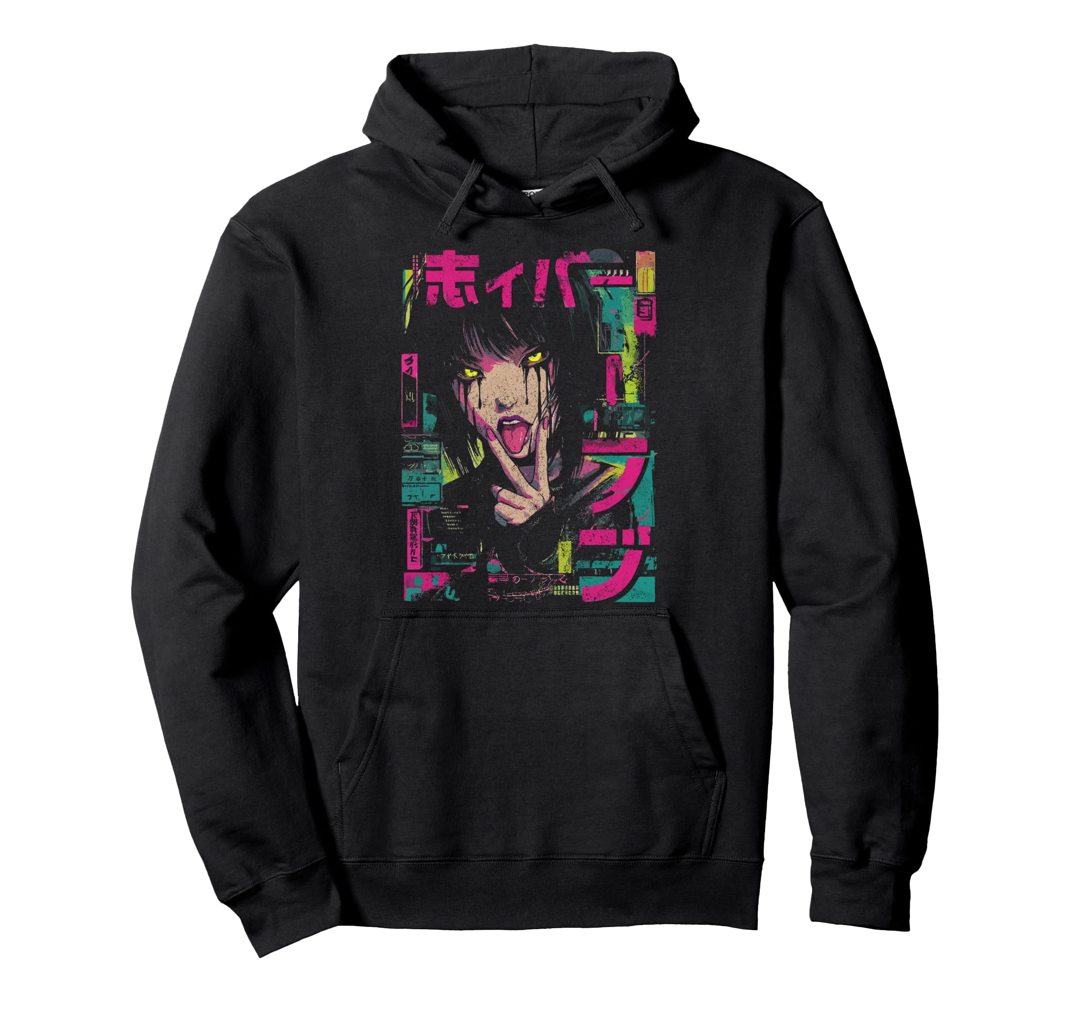 Japanese Streetwear Anime Horror Hoodie - Casual Everyday Wear Men Women - T-Shirt, Sweatshirt, Hoodie