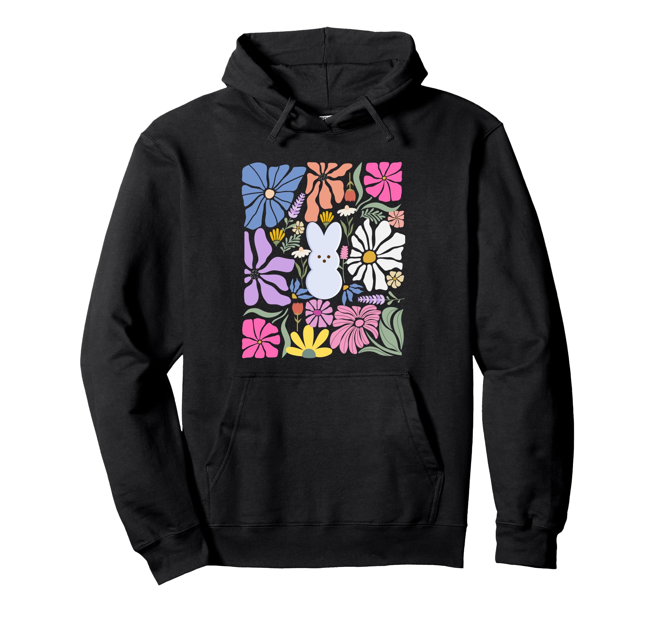 Easter Floral Bunny Boho Flowers And Hoodie - Streetwear Style for Adults - T-Shirt, Sweatshirt, Hoodie