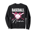 Sports Lover Baseball Player Mothers Sweatshirt - Trendy Graphic Unisex - T-Shirt, Sweatshirt, Hoodie