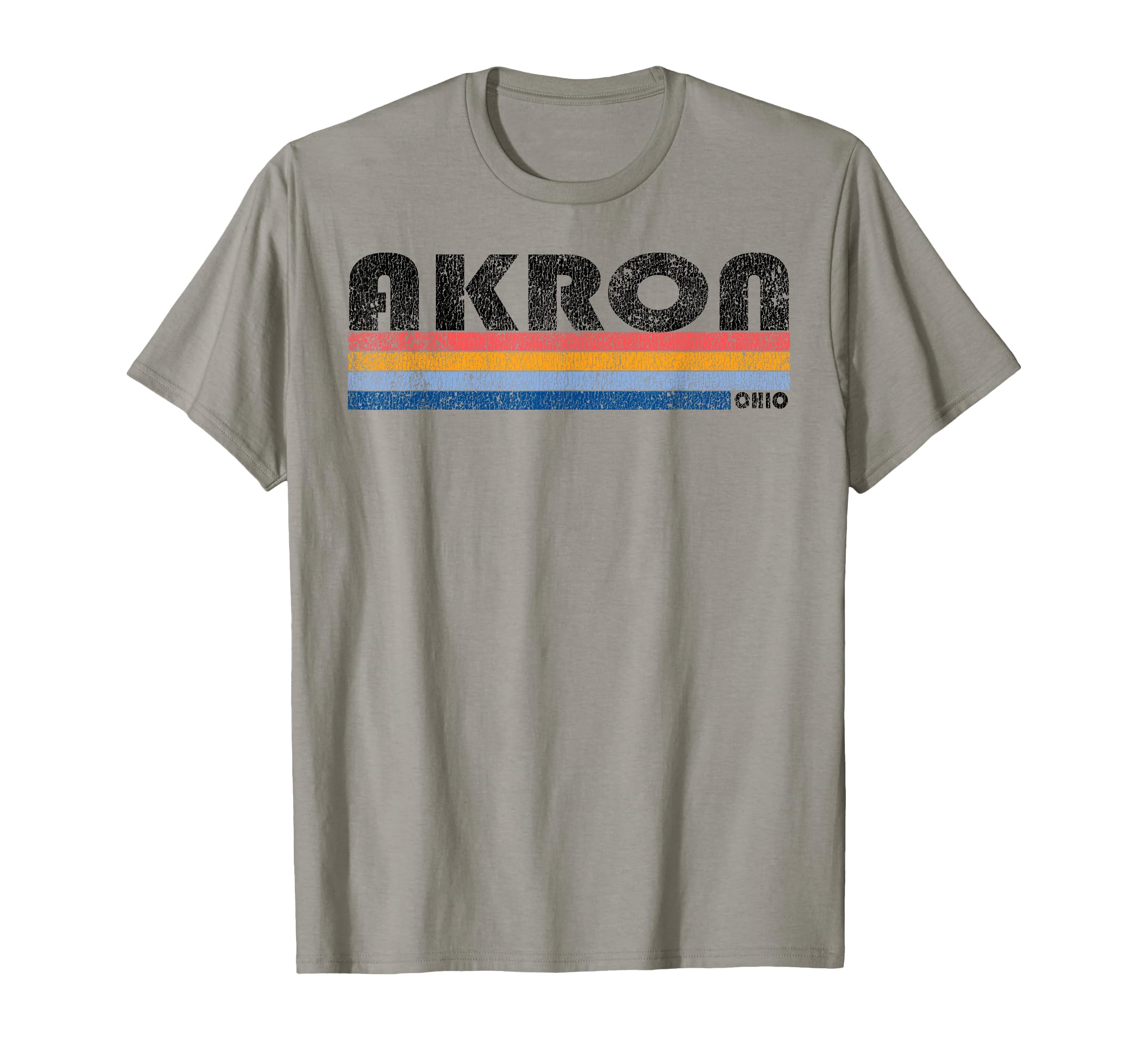1980S Akron Ohio T-Shirt - Fun Novelty Design for Adults - T-Shirt, Sweatshirt, Hoodie