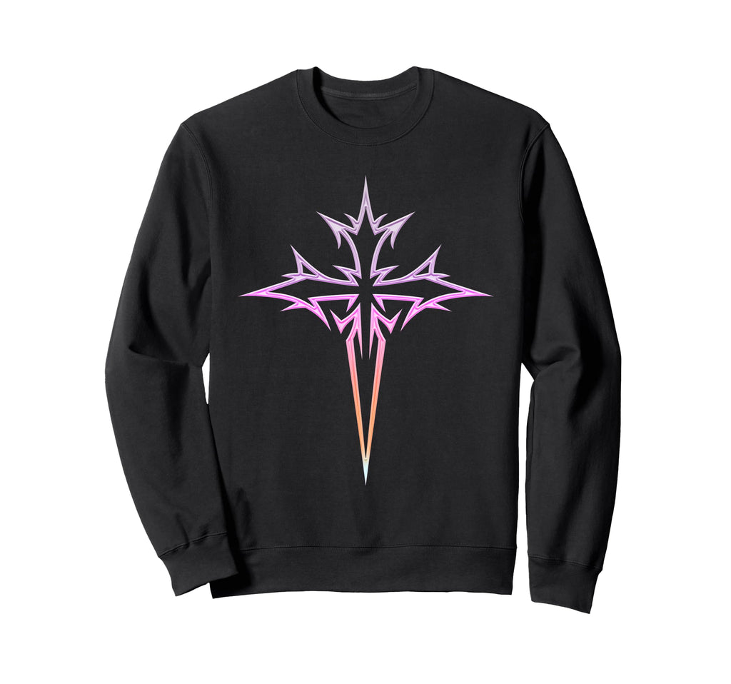 Gothic Cross Y2K Alt Aesthetic Sweatshirt - Casual Everyday Wear Men Women - T-Shirt, Sweatshirt, Hoodie