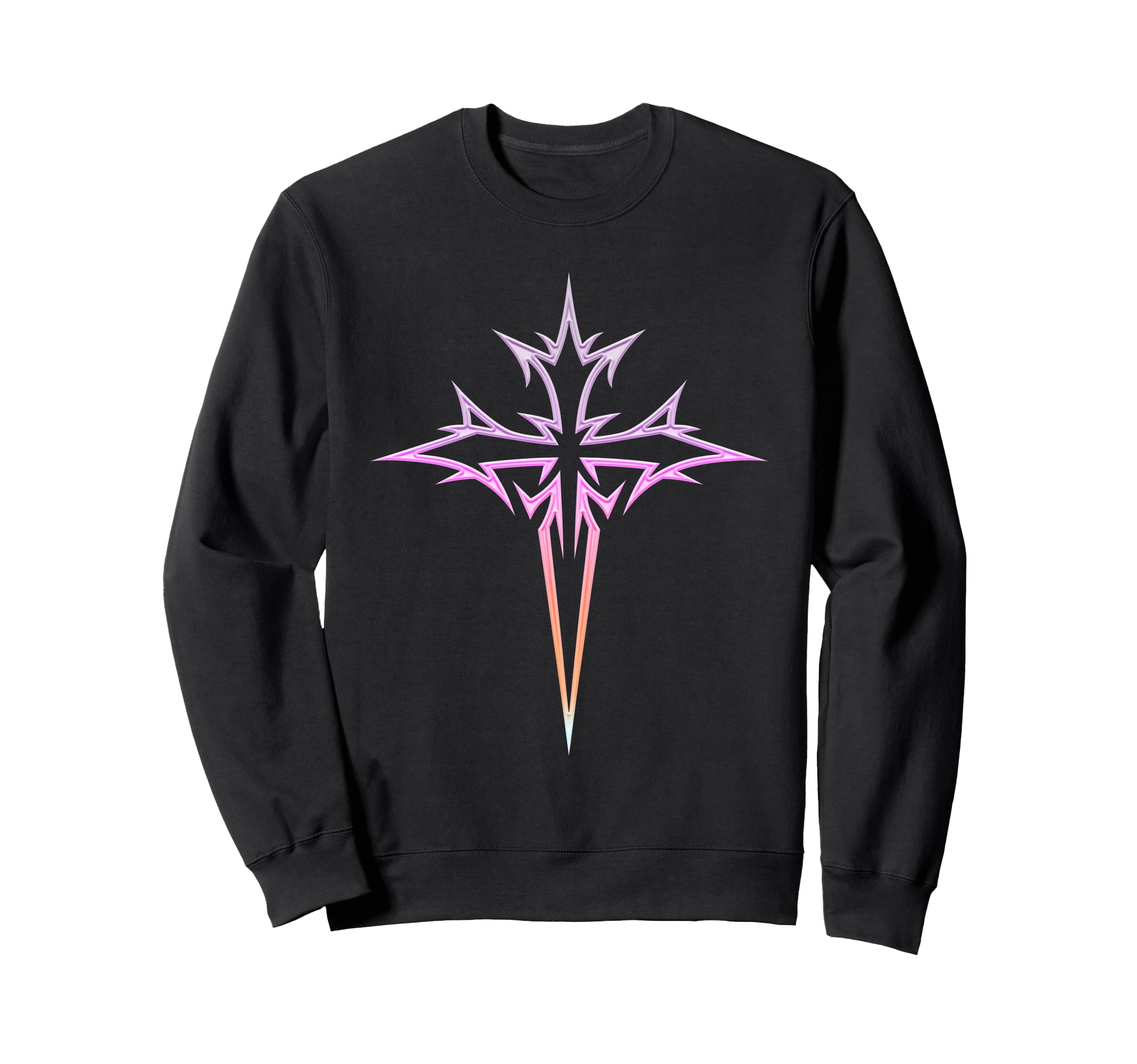 Gothic Cross Y2K Alt Aesthetic Sweatshirt - Casual Everyday Wear Men Women - T-Shirt, Sweatshirt, Hoodie