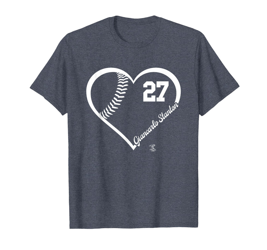 Giancarlo Stanton Player Heart Number New T-Shirt - Graphic Print Unisex - T-Shirt, Sweatshirt, Hoodie