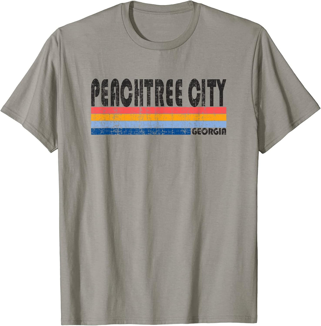 Retro Peachtree City Georgia Souvenirs - Adult & Kids T-Shirts, Sweatshirts & Hoodies apparel design preview 1