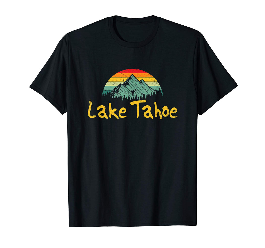 Lake Tahoe Mountains Sunset Family T-Shirt - Custom Art Print Men Women - T-Shirt, Sweatshirt, Hoodie