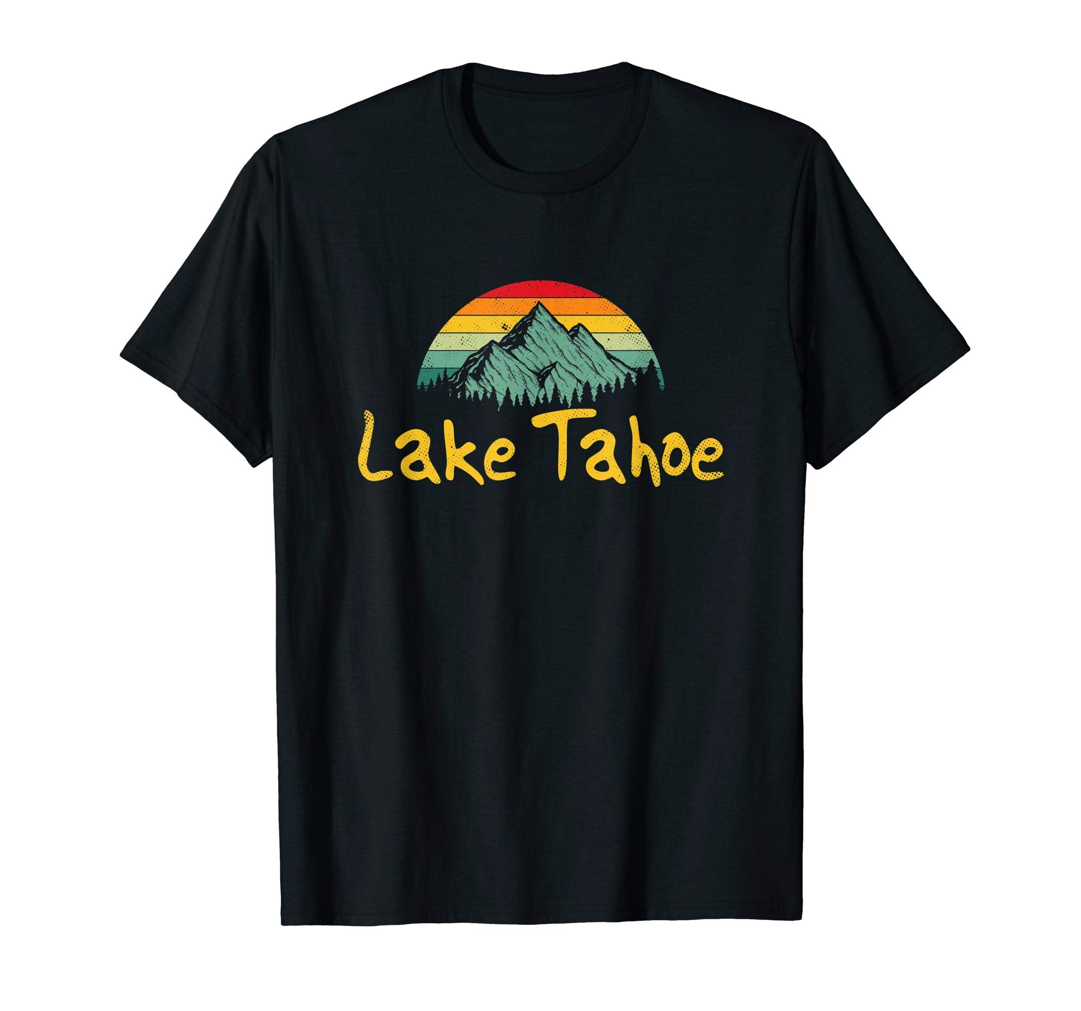 Lake Tahoe Mountains Sunset Family T-Shirt - Custom Art Print Men Women - T-Shirt, Sweatshirt, Hoodie