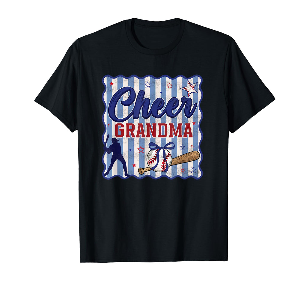 Preppy Stripe Blue Baseball Sport T-Shirt - Fun Novelty Design Men Women - T-Shirt, Sweatshirt, Hoodie