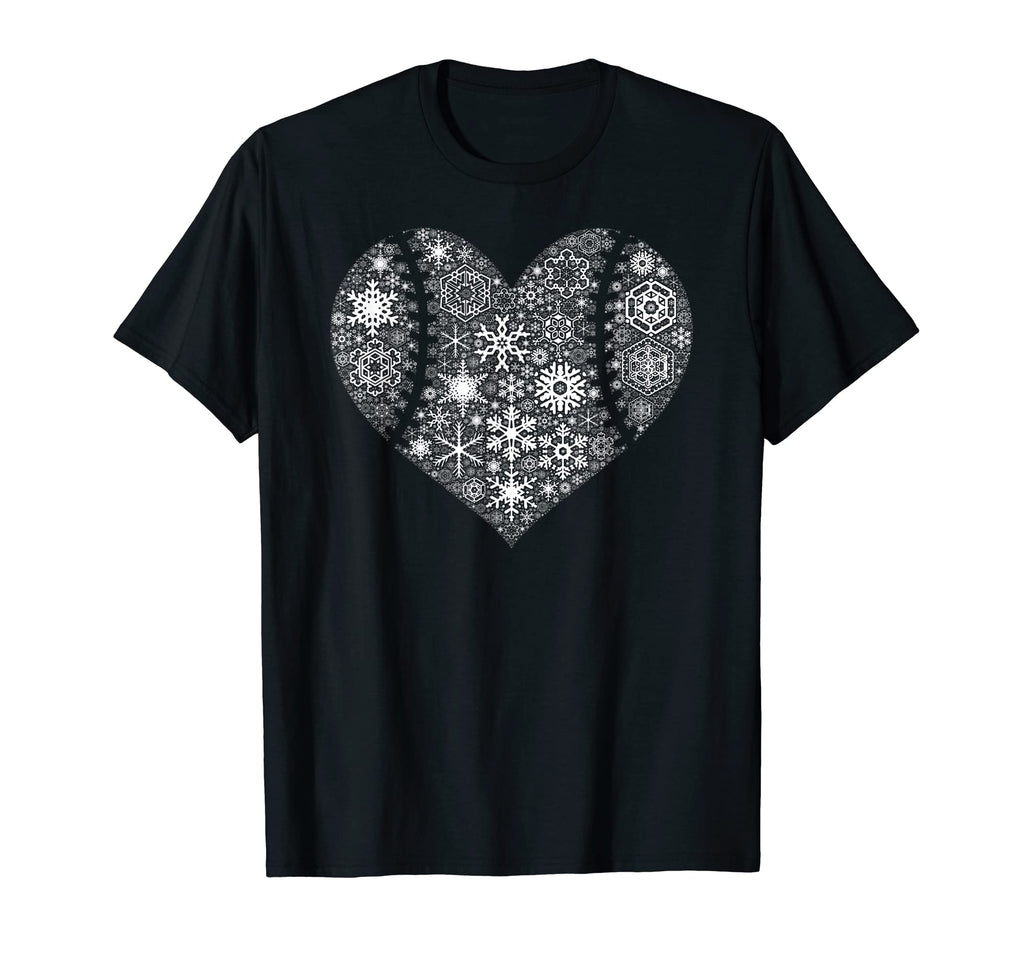 Holiday Mom Heart Snowy Winter T-Shirt - Casual Everyday Wear Men Women - T-Shirt, Sweatshirt, Hoodie