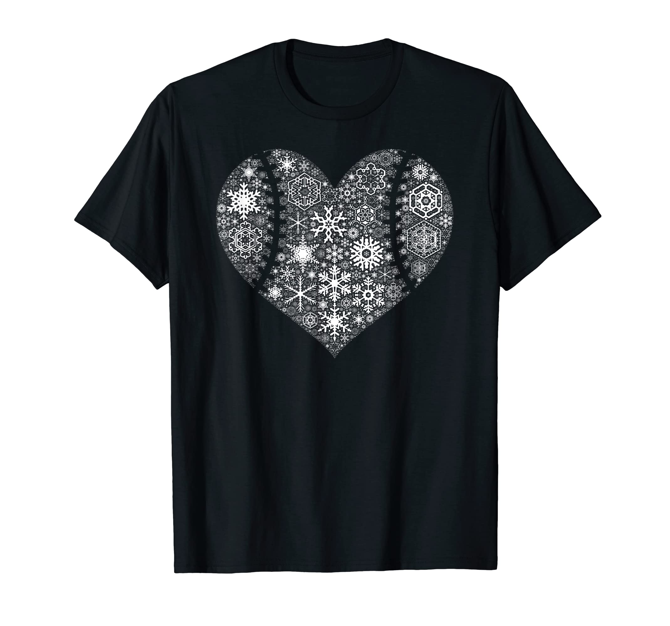 Holiday Mom Heart Snowy Winter T-Shirt - Casual Everyday Wear Men Women - T-Shirt, Sweatshirt, Hoodie