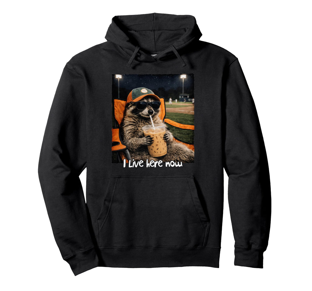 Racoon Lover Baseball Mama Softball Hoodie - Streetwear Style for Adults - T-Shirt, Sweatshirt, Hoodie