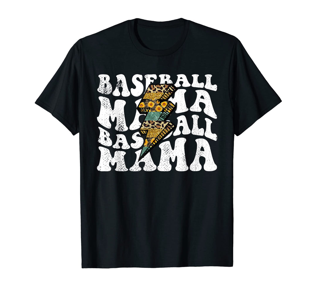 Baseball Mama Thunder Leopard T-Shirt - Casual Everyday Wear for Adults - T-Shirt, Sweatshirt, Hoodie