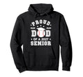 Proud Dad 2027 Senior Highschool Baseball Hoodie - Minimalist Print Unisex - T-Shirt, Sweatshirt, Hoodie