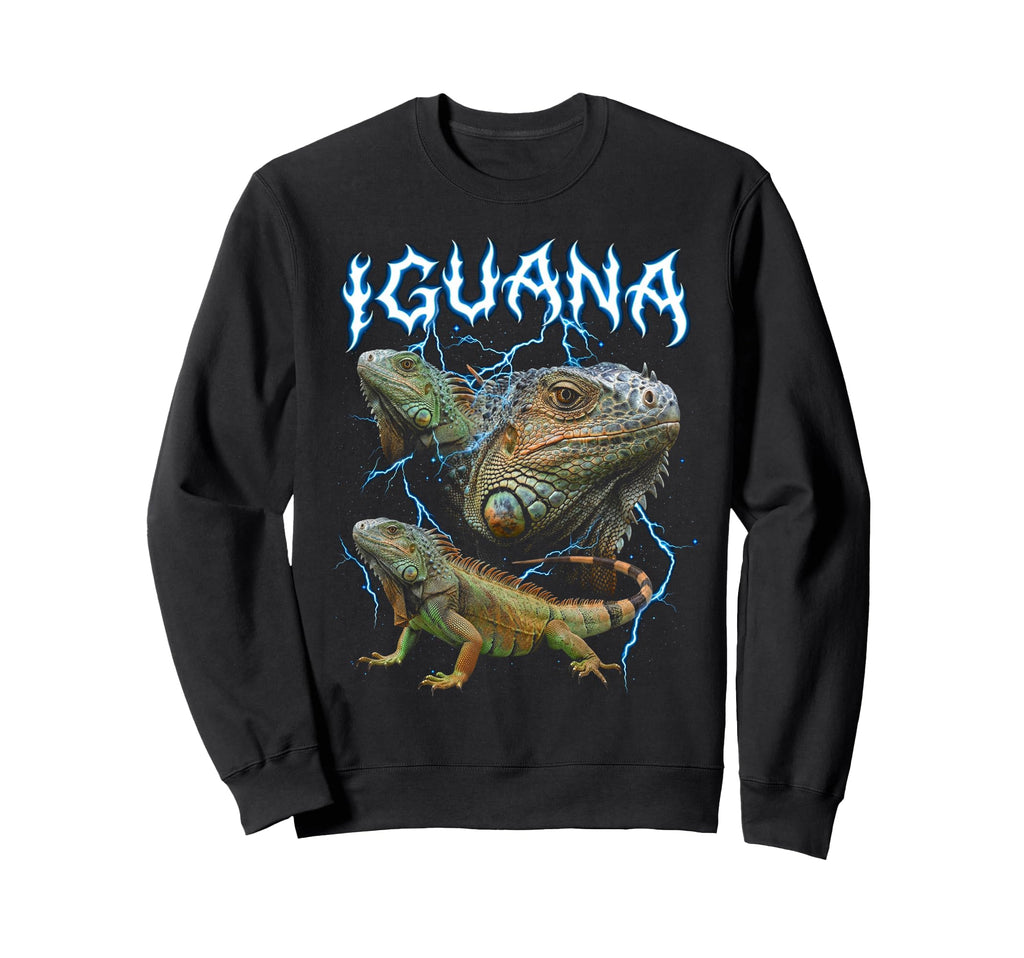 Iguana 90S Heavy Metal Iguana Animal Sweatshirt - Minimalist Print Unisex - T-Shirt, Sweatshirt, Hoodie