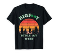 Bigfoot Stole My Weed Funny Bigfoot T-Shirt - Minimalist Print for Adults - T-Shirt, Sweatshirt, Hoodie