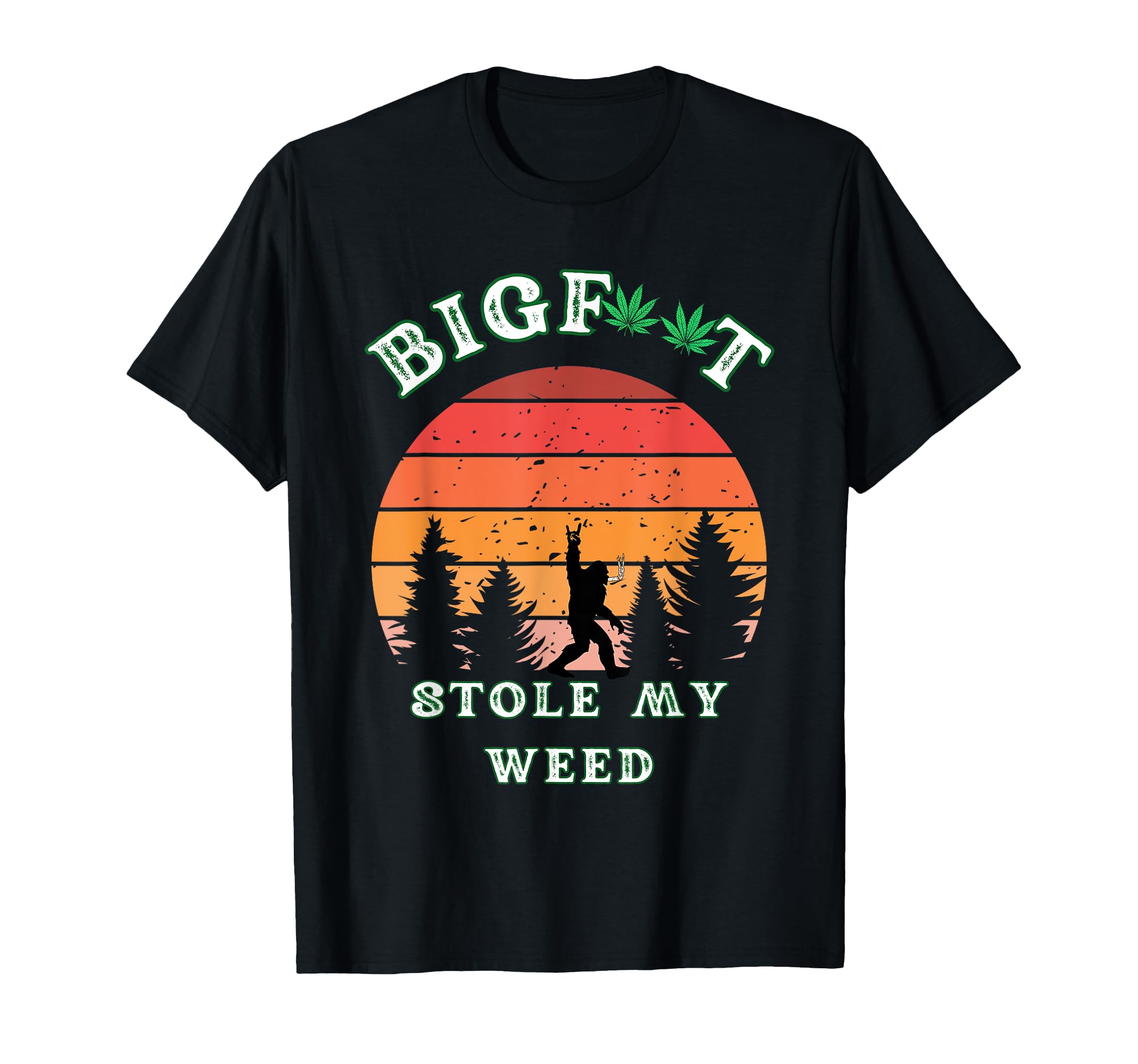 Bigfoot Stole My Weed Funny Bigfoot T-Shirt - Minimalist Print for Adults - T-Shirt, Sweatshirt, Hoodie