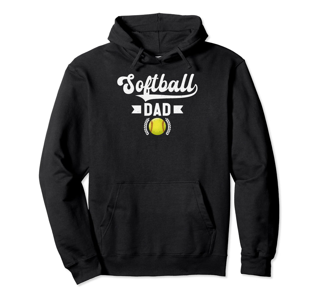 Softball Fathers Day Papa Softball Dad Like Hoodie - Unique Graphic Unisex - T-Shirt, Sweatshirt, Hoodie