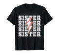 Sister Baseball Lightning Bolt Sports T-Shirt - Minimalist Print Unisex - T-Shirt, Sweatshirt, Hoodie