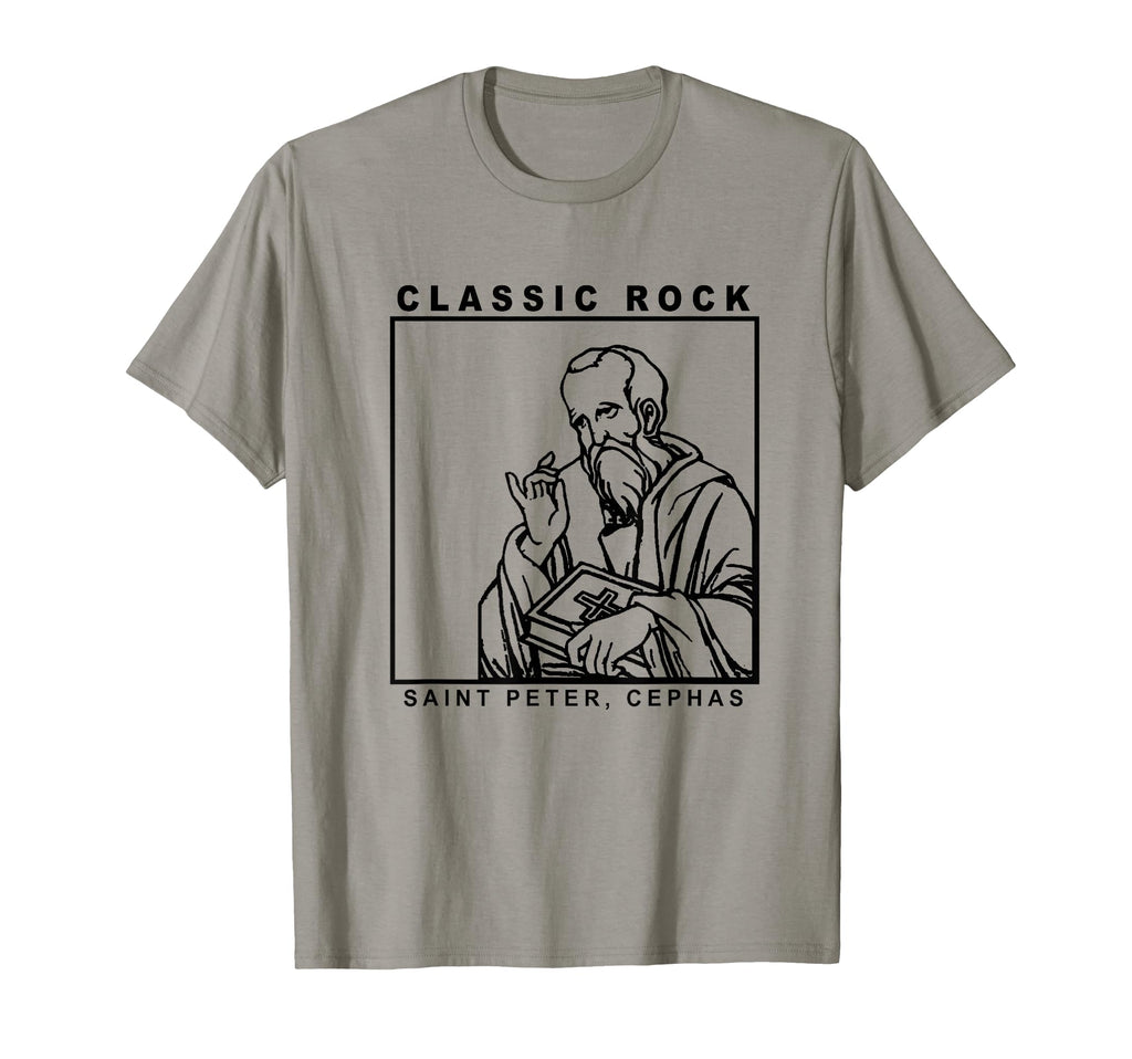 Saint Peter Rock Catholic Vibe Petros T-Shirt - Minimalist Print Unisex - T-Shirt, Sweatshirt, Hoodie
