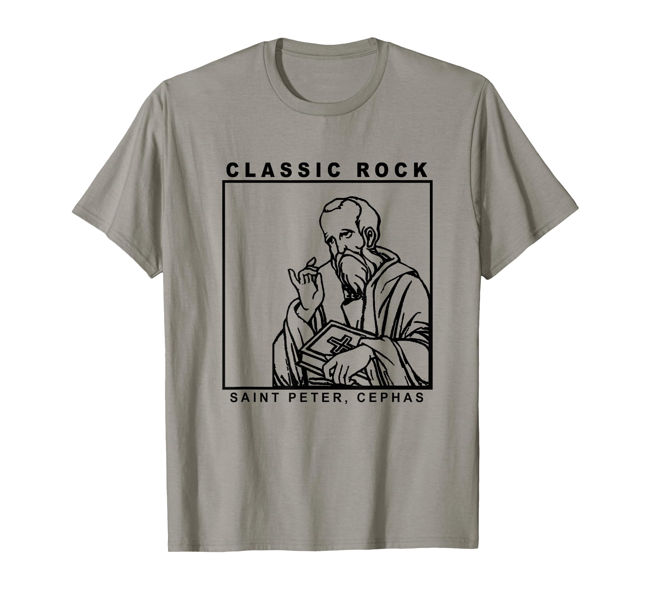 Saint Peter Rock Catholic Vibe Petros T-Shirt - Minimalist Print Unisex - T-Shirt, Sweatshirt, Hoodie