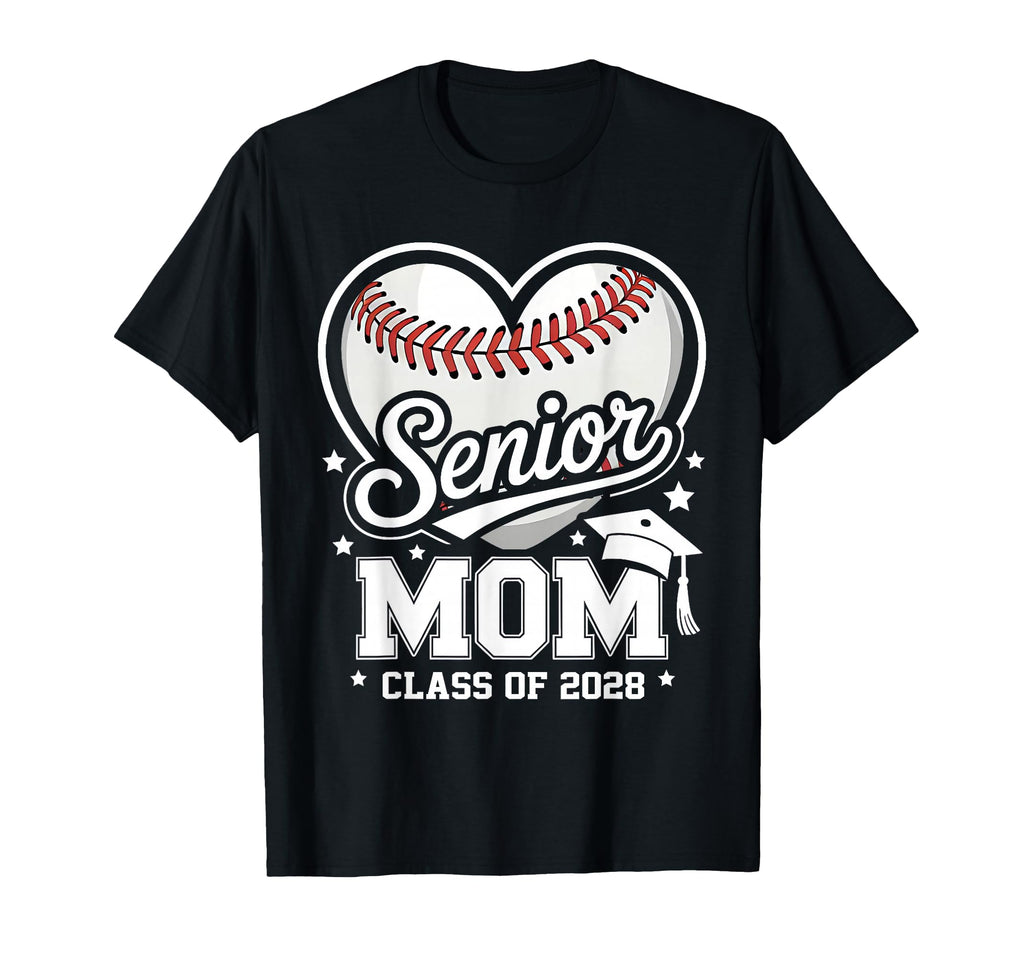 Proud Senior Mom Class 2028 Baseball T-Shirt - Streetwear Style Men Women - T-Shirt, Sweatshirt, Hoodie