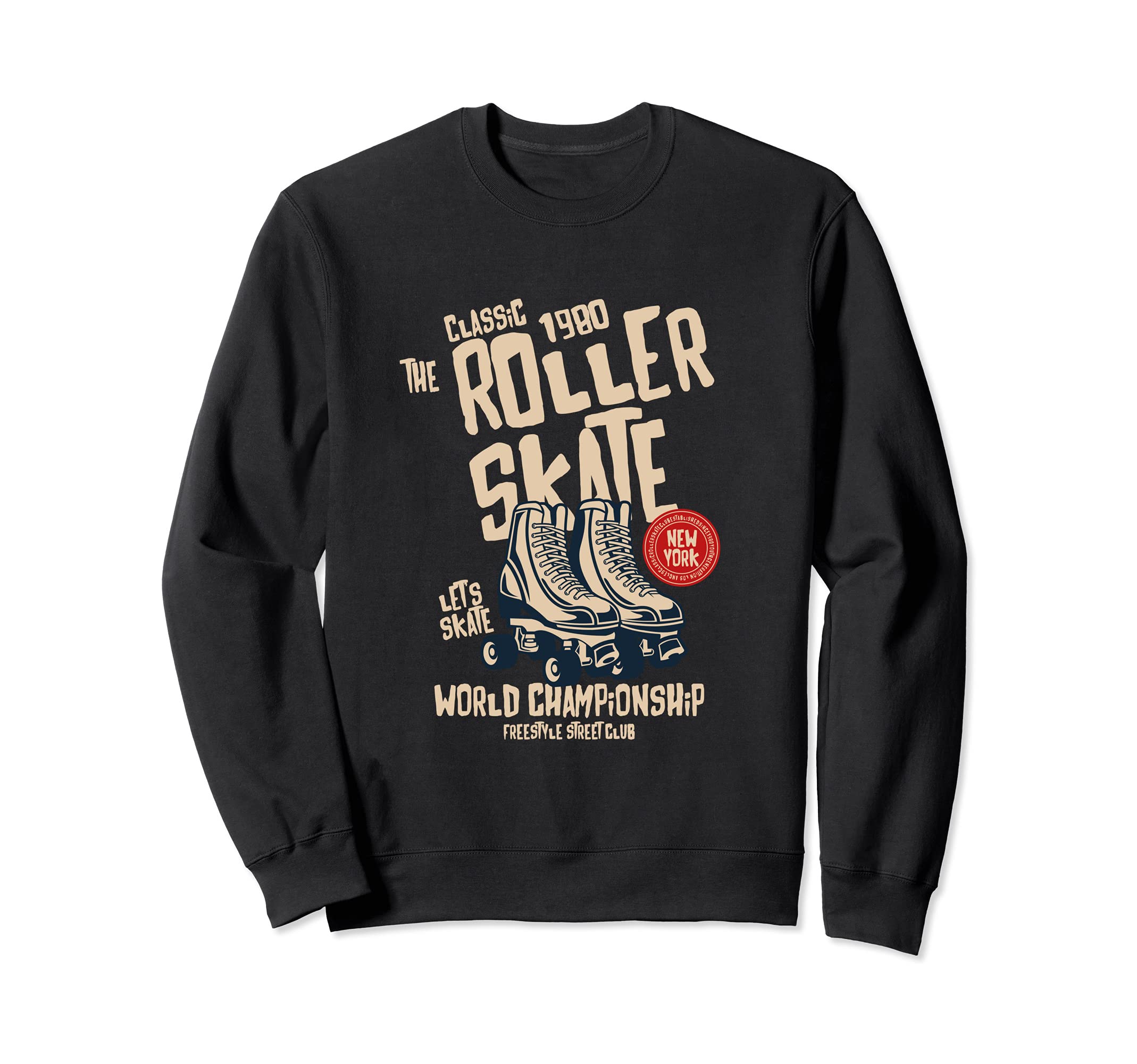 Fun Roller Skating 80S 90S Sweatshirt - Casual Everyday Wear Men Women - T-Shirt, Sweatshirt, Hoodie