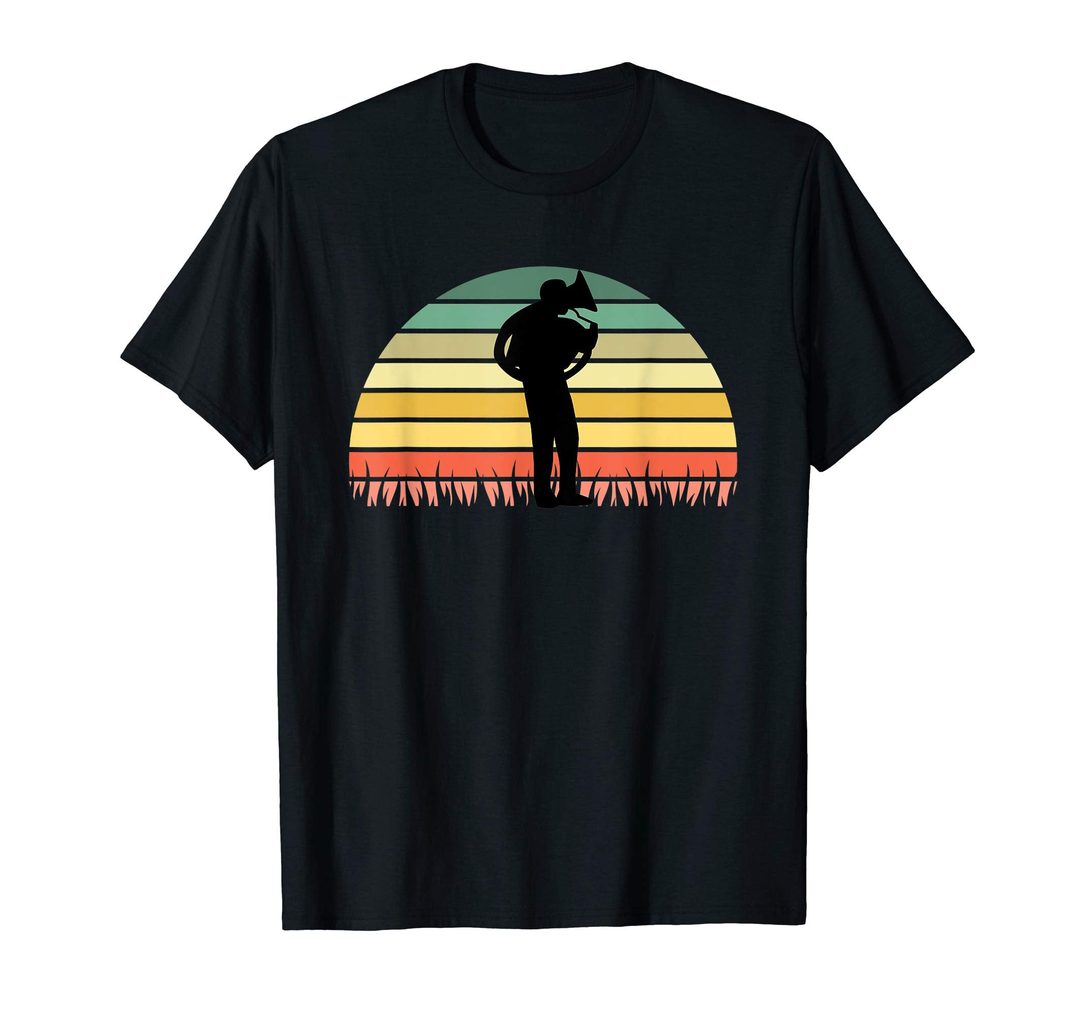 Mens Tuba Player Band Music Gift Sunset T-Shirt - Novelty Apparel Unisex - T-Shirt, Sweatshirt, Hoodie