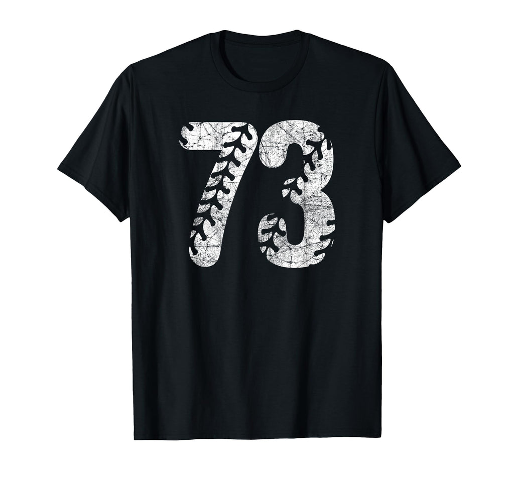 Baseball Softball Mom 73 Number 73 T-Shirt - Fun Novelty Design Men Women - T-Shirt, Sweatshirt, Hoodie