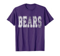 Bears Mascot Distressed School Sports Name T-Shirt - Graphic Print Unisex - T-Shirt, Sweatshirt, Hoodie
