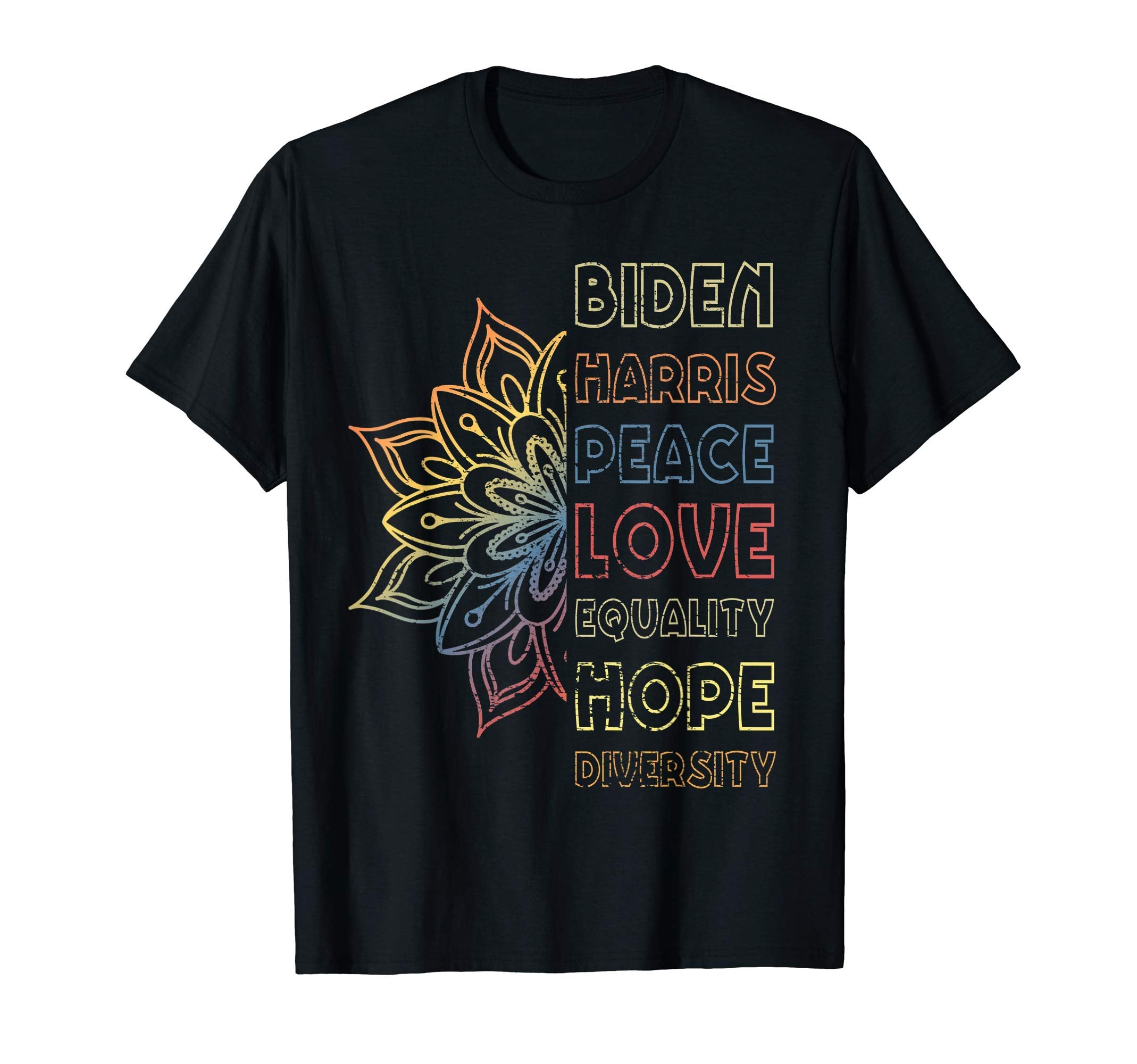 Biden Harris 2020 Peace Love T-Shirt - Casual Everyday Wear for Adults - T-Shirt, Sweatshirt, Hoodie