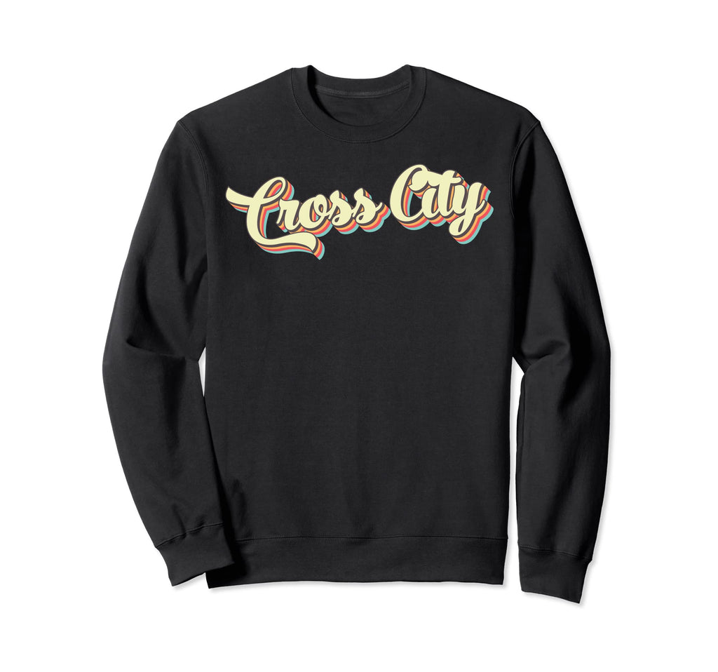 Cross City Art Baseball Font Sweatshirt - Aesthetic Graphic Unisex - T-Shirt, Sweatshirt, Hoodie