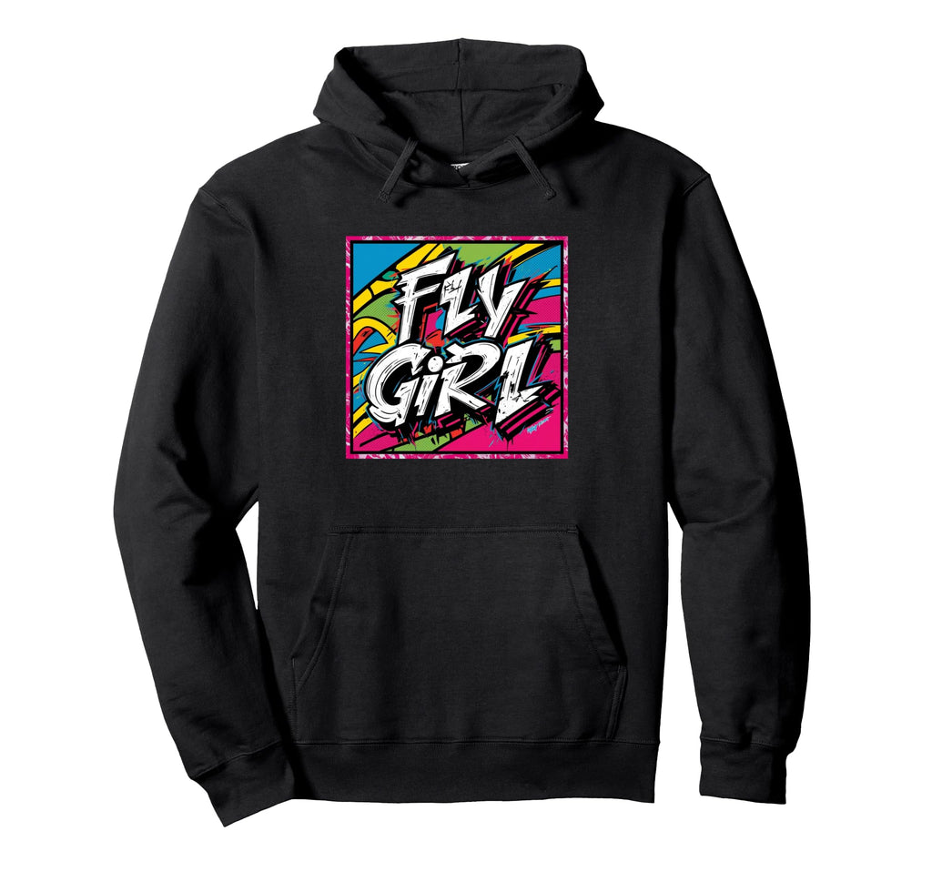 Fly 80S 90S Old School Hip Hop Graffiti Hoodie - Trendy Graphic Unisex - T-Shirt, Sweatshirt, Hoodie