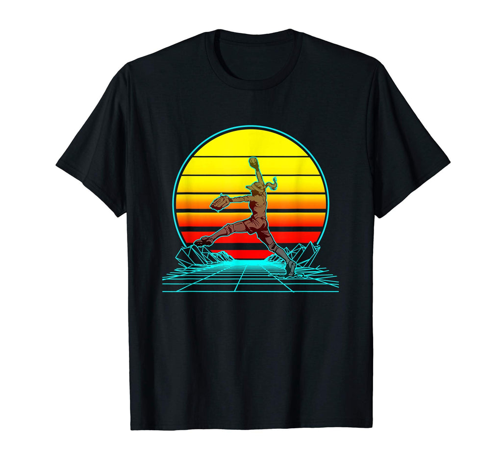 Sunset Softball T-Shirt - Casual Everyday Wear Men Women - T-Shirt, Sweatshirt, Hoodie