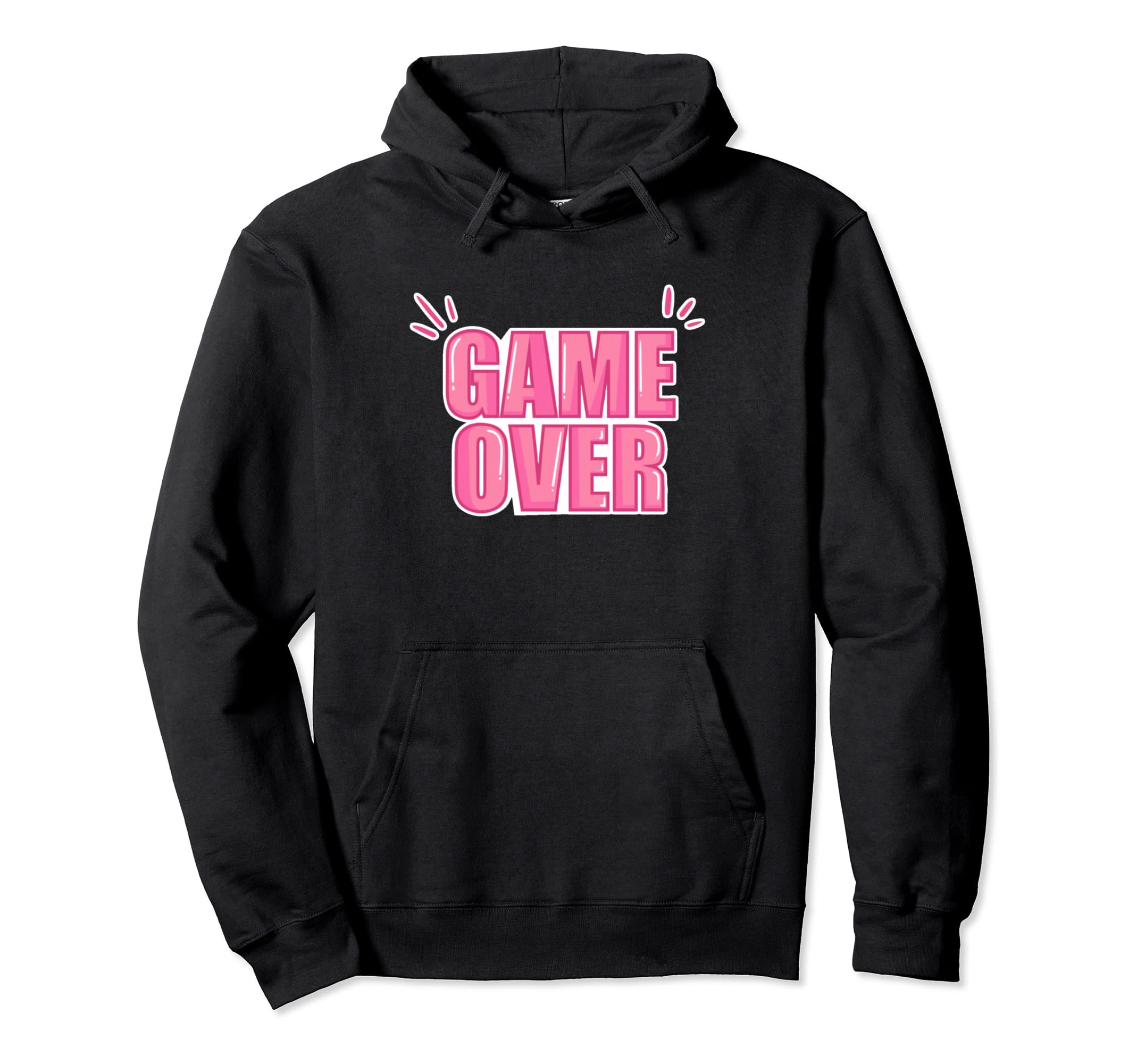Game Over Video Games Gaming Gift Arcade Hoodie - Graphic Print Unisex - T-Shirt, Sweatshirt, Hoodie
