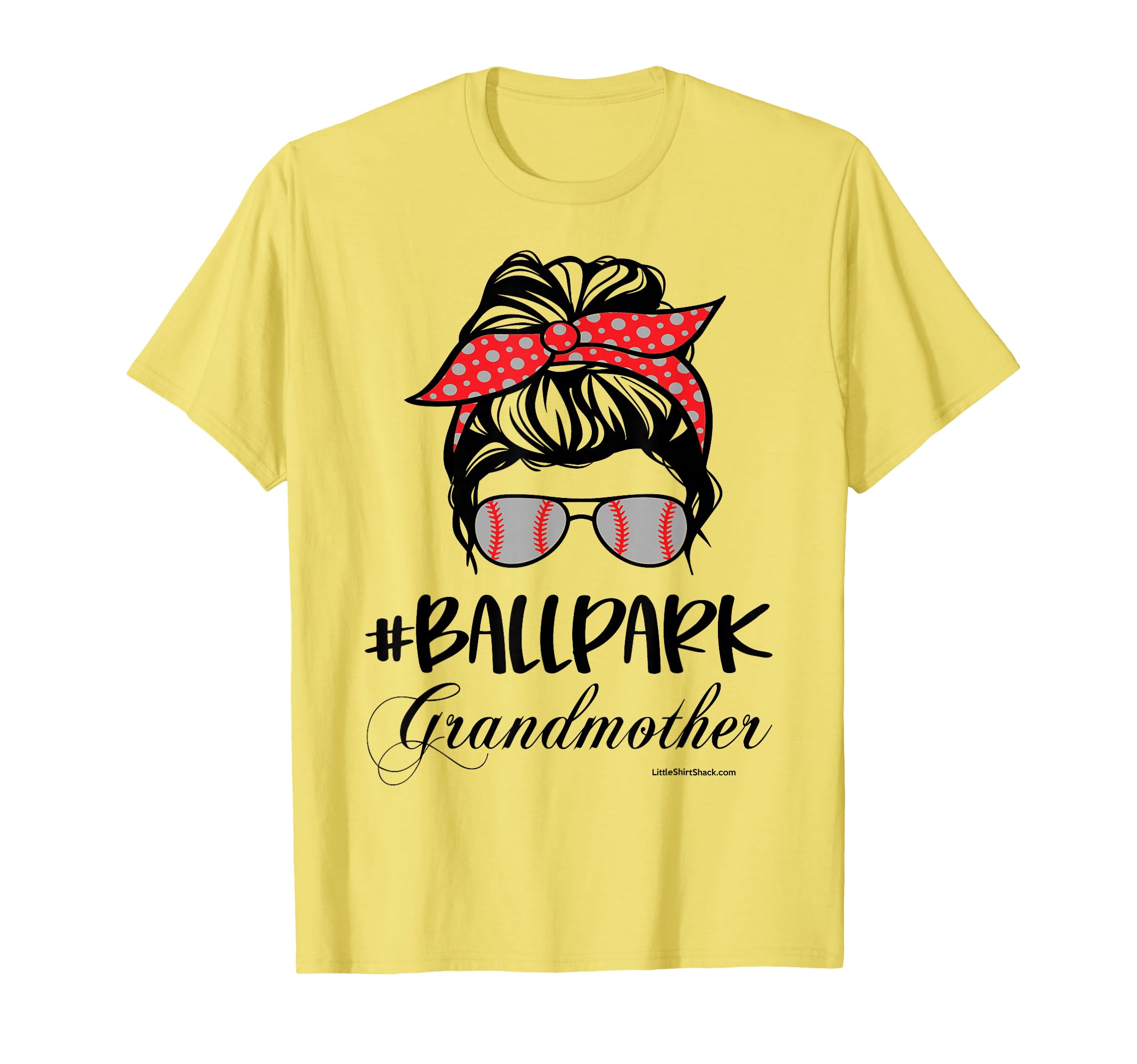 Ball Park Grandmother Baseball Softball T-Shirt - Unique Graphic Men Women - T-Shirt, Sweatshirt, Hoodie