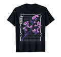 Cherry Blossom Glitch Vaporwave T-Shirt - Casual Everyday Wear Men Women - T-Shirt, Sweatshirt, Hoodie