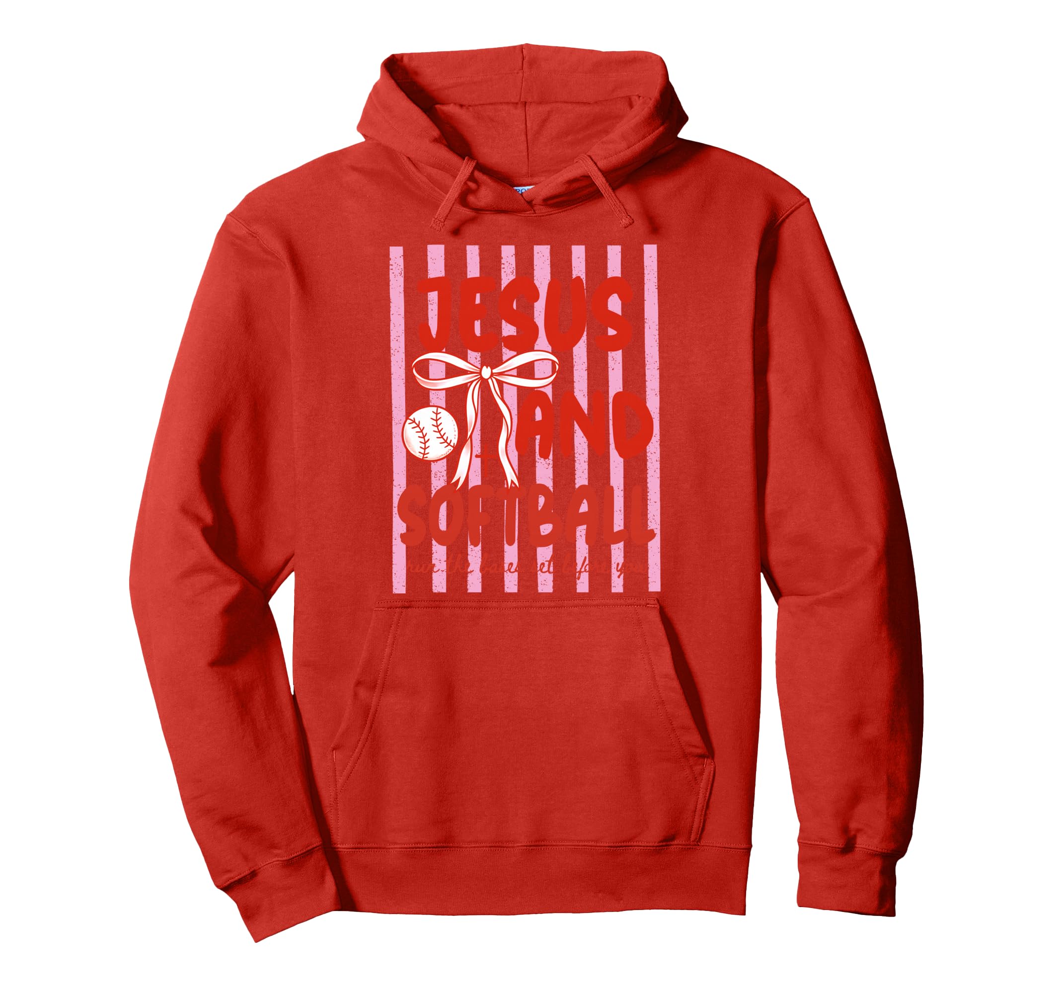 Jesus And Softball Coquette Game Day Hoodie - Unique Graphic Unisex - T-Shirt, Sweatshirt, Hoodie