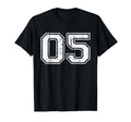 Number 05 Zero Five Varsity T-Shirt - Fun Novelty Design Men Women - T-Shirt, Sweatshirt, Hoodie