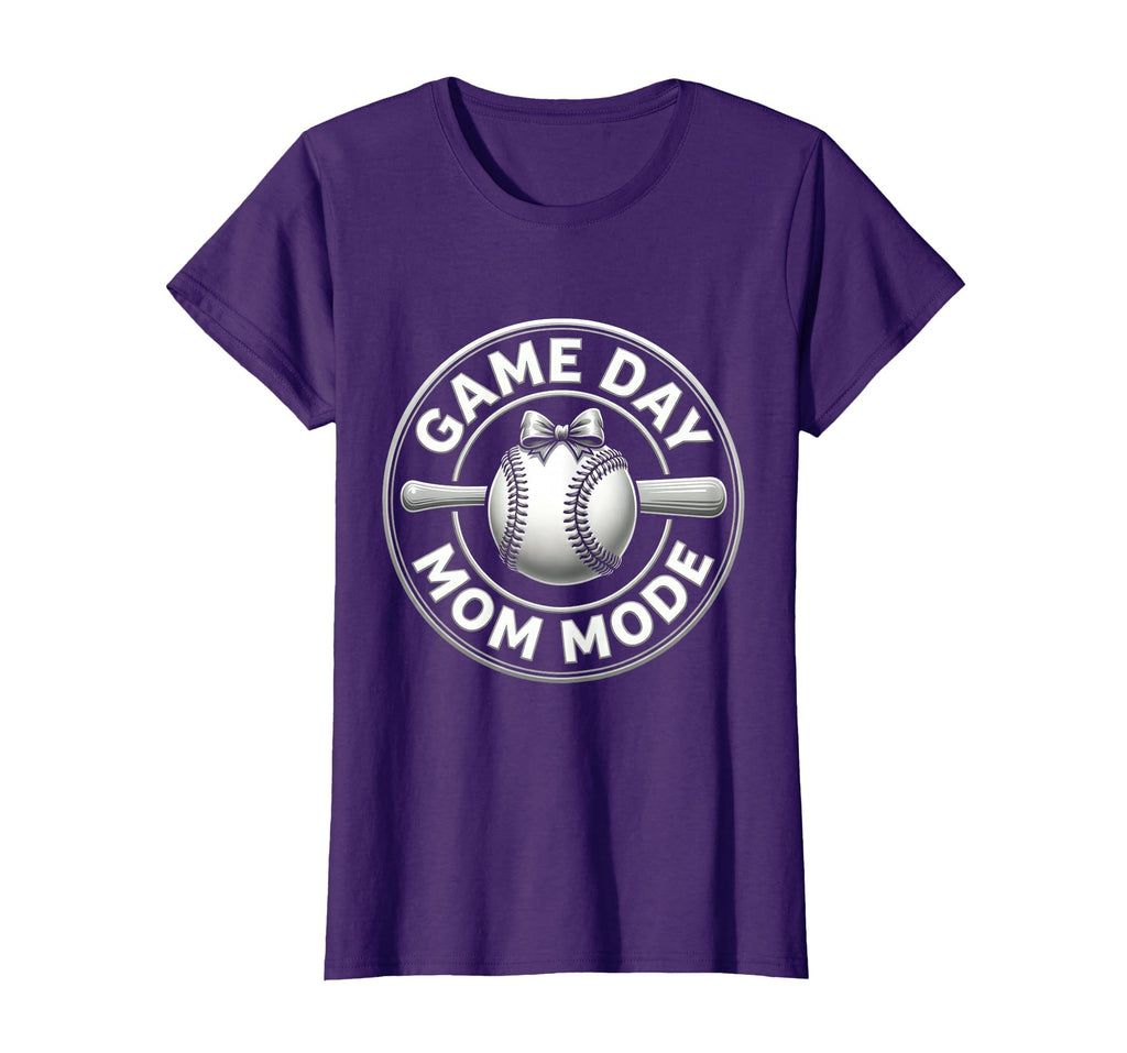 Game Day Mom Mode Mothers Day Baseball T-Shirt - Fun Novelty Design Unisex - T-Shirt, Sweatshirt, Hoodie