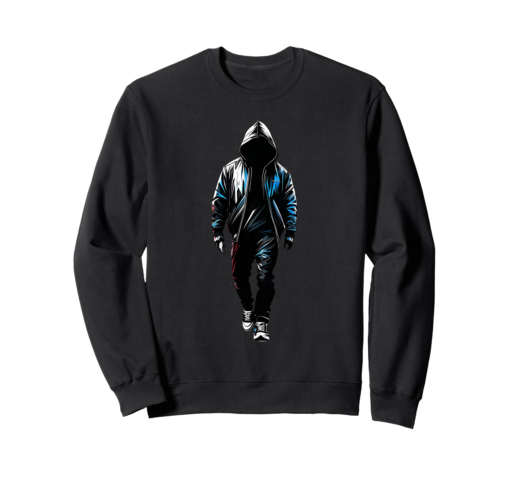 Rapper Hip Hop Black Old School Rap Sweatshirt - Unique Graphic Unisex - T-Shirt, Sweatshirt, Hoodie