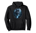 Wolf Moon Howling Grunge Y2K 90S Hoodie - Aesthetic Graphic Men Women - T-Shirt, Sweatshirt, Hoodie