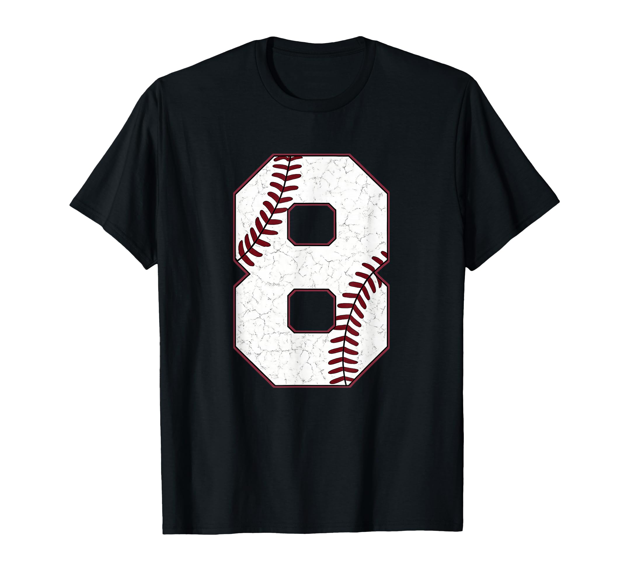 Distressed Baseball Jersey Number 8 T-Shirt - Streetwear Style Unisex - T-Shirt, Sweatshirt, Hoodie