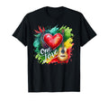 Reggae Heart Guitar One Rock Love T-Shirt - Aesthetic Graphic for Adults - T-Shirt, Sweatshirt, Hoodie
