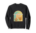 Whiskers N Wool Boho Yarn Cat Lover Sweatshirt - Unique Graphic Unisex - T-Shirt, Sweatshirt, Hoodie