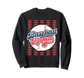 Baseball Mama Distressed Sweatshirt - Fun Novelty Design Men Women - T-Shirt, Sweatshirt, Hoodie