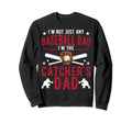 Im Baseball Catcher Dad Baseball Sweatshirt - Aesthetic Graphic for Adults - T-Shirt, Sweatshirt, Hoodie
