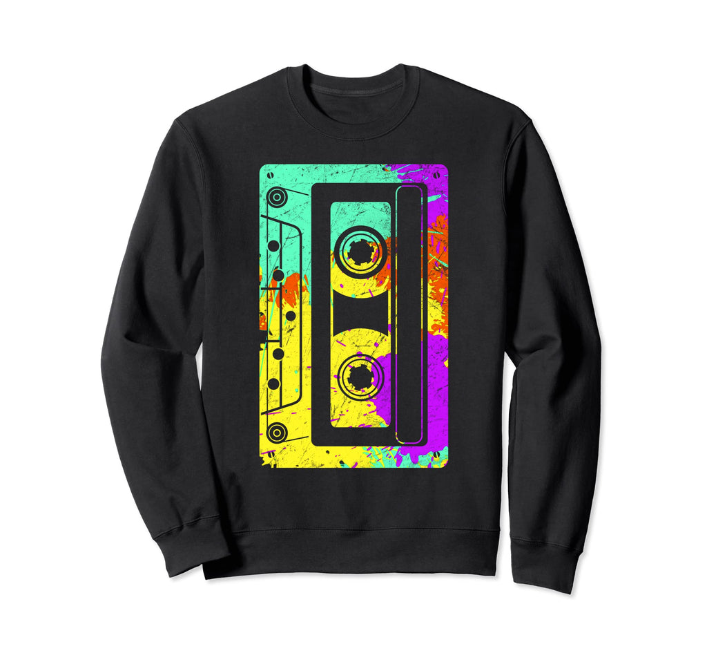 80S And 90S Music Cassette Tape Sweatshirt - Custom Art Print for Adults - T-Shirt, Sweatshirt, Hoodie