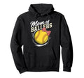 Softball Sports Player Mother Baseball Game Hoodie - Unique Graphic Unisex - T-Shirt, Sweatshirt, Hoodie
