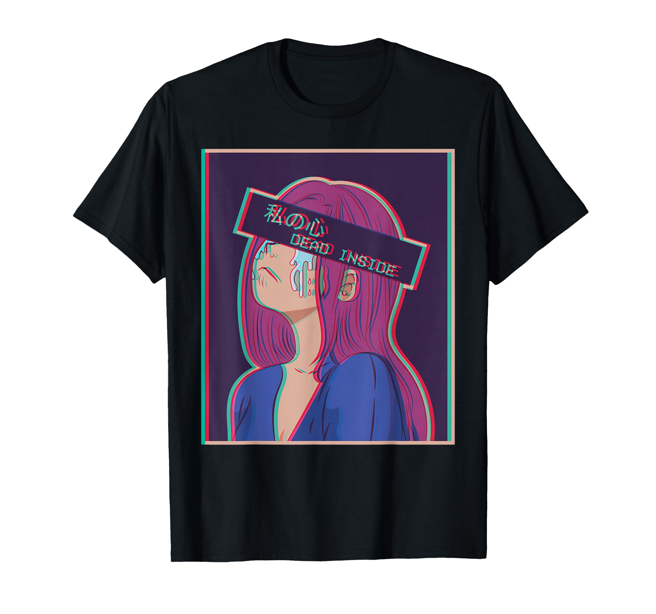 Dead Inside Sad Anime Japanese T-Shirt - Trendy Graphic Men Women - T-Shirt, Sweatshirt, Hoodie