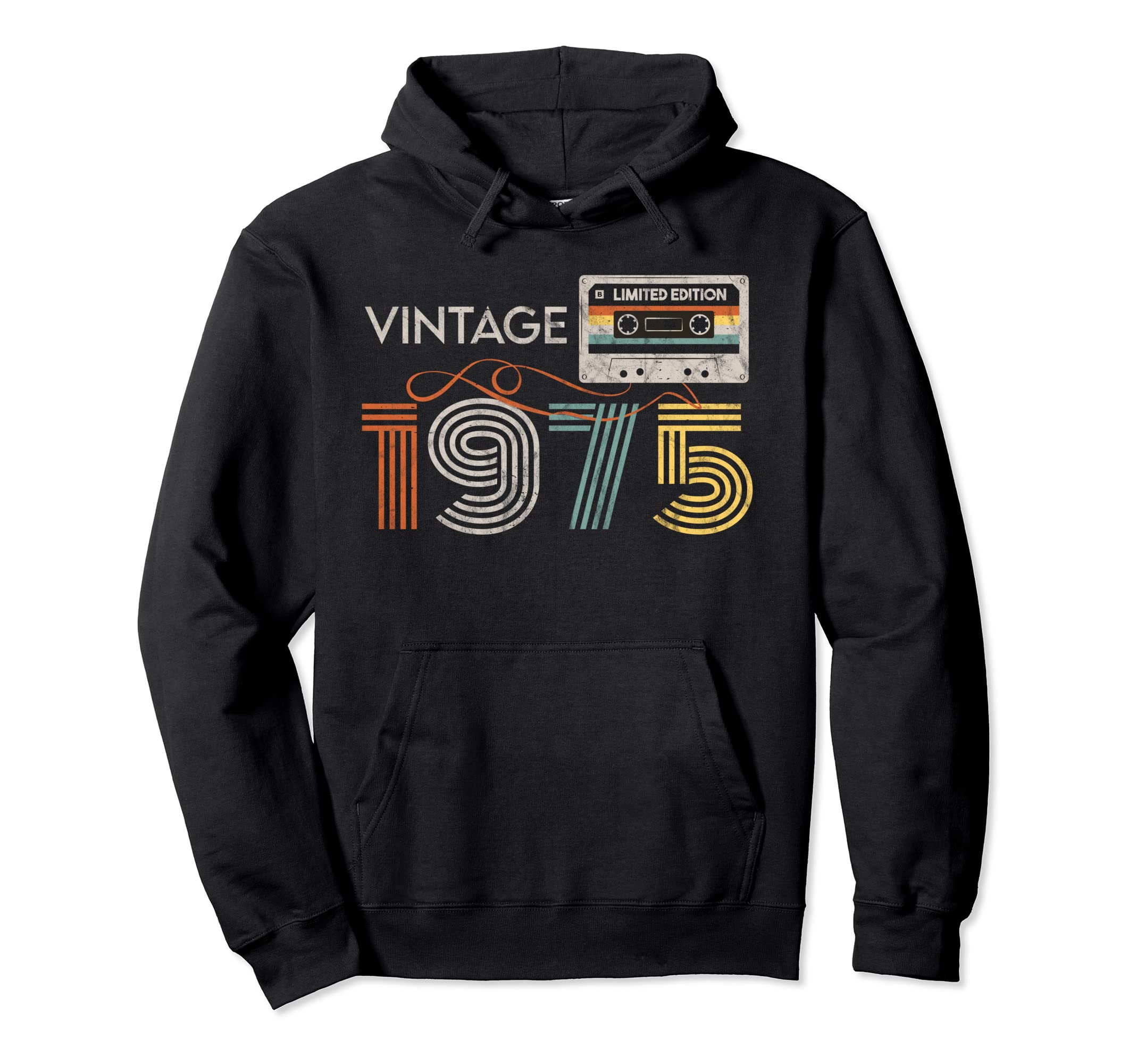 1975 45 46Th Birthday Gift Cassette Hoodie - Streetwear Style for Adults - T-Shirt, Sweatshirt, Hoodie