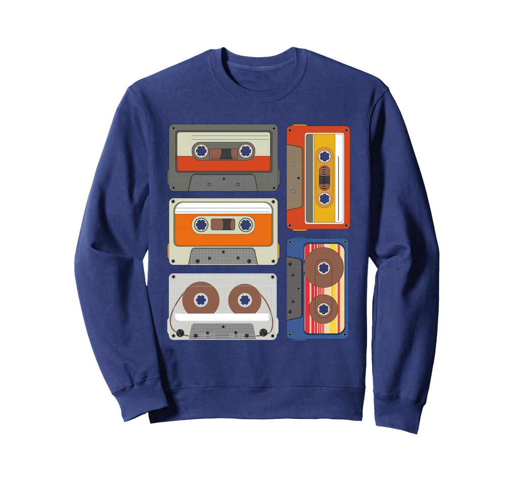 Cassettes 1980S Mixtape Music Sweatshirt - Fun Novelty Design Men Women - T-Shirt, Sweatshirt, Hoodie